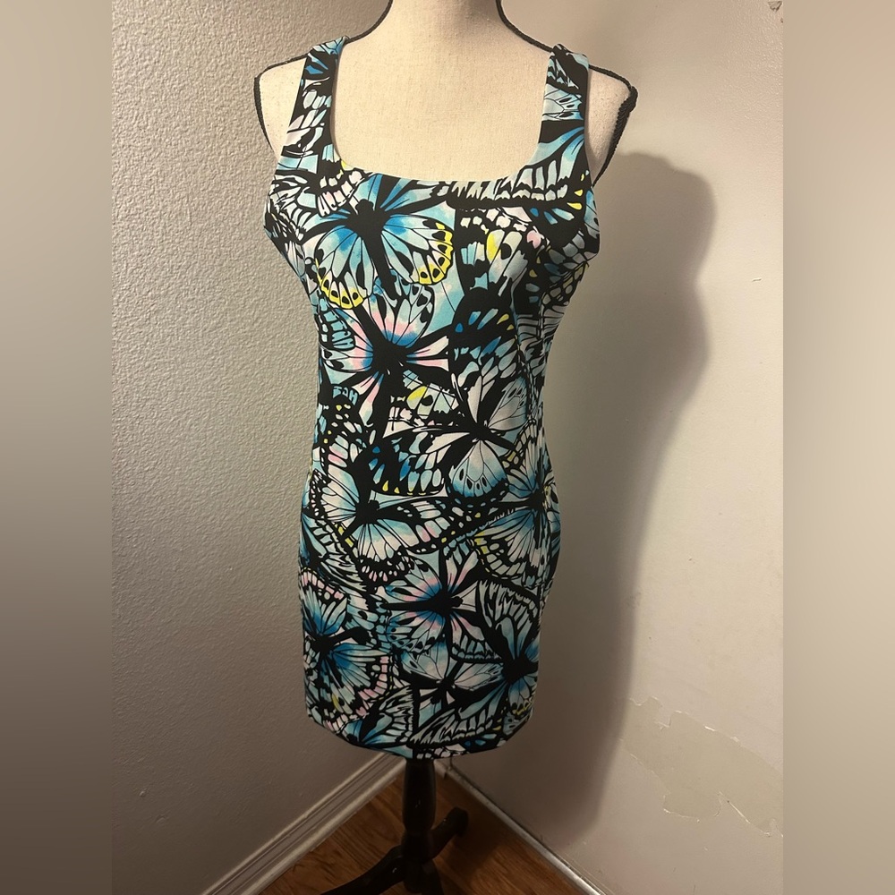 No Boundaries Multicolor Graphic Dress